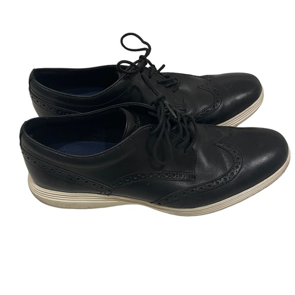Cole Haan Grand Tour Wing Oxfords Leather Black C29413 Sz 10 M Dress Shoes main image 4